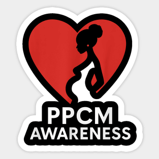 PPCM Awareness – Support Maternal Heart Health & Peripartum Cardiomyopathy Sticker